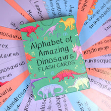 Load image into Gallery viewer, Alphabet Of Amazing Dinosaurs Flash Cards | Button and Squirt | Hadley Green Home