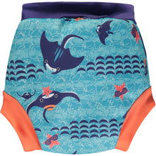 Load image into Gallery viewer, Close parent reusable swim shorts back Little Twidlets