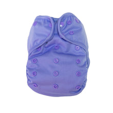 Load image into Gallery viewer, bebeboo violet purple reusable wrap nappy cover Little twidlets