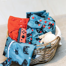Load image into Gallery viewer, Bebeboo Gamer print Cloth diaper nappy and wet bag | Little Twidlets
