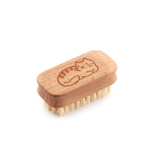Load image into Gallery viewer, Eco living childrens plastic free wooden cat nail brush | Hadley Green Home