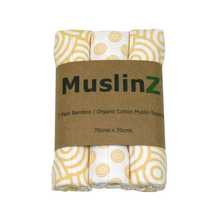 Load image into Gallery viewer, MuslinZ squares 3 pack organic cotton | Hadley Green Home