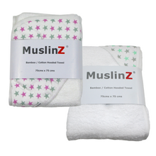 Load image into Gallery viewer, MuslinZ Hooded Baby Towel Little Twidlets