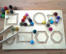 Load image into Gallery viewer, hellion toys shape board with pom poms | Hadley Green Home