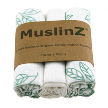 Load image into Gallery viewer, MuslinZ 3 pack bamboo organic cotton muslin squares | Hadley Green Home