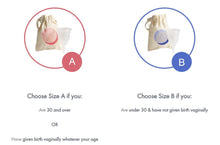 Load image into Gallery viewer, Mooncup Menstrual Cup size guide Little Twidlets