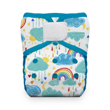 Load image into Gallery viewer, Thirsties Natural One Size Pocket Nappy Hook and Loop rainbow Little twidlets