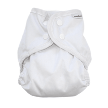 Load image into Gallery viewer, MuslinzCloth nappy Wrap White with snaps | Hadley Green Home