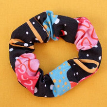 Load image into Gallery viewer, Handmade hair tie scrunchie Had Davies Fflur Print Little Twidlets