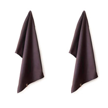 Load image into Gallery viewer, Organic Cotton Tea Towels - Herringbone Weave - Set of 2