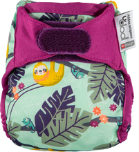 Load image into Gallery viewer, Pop-in Reusable Newborn Cloth Nappy Sloth Little Twidlets