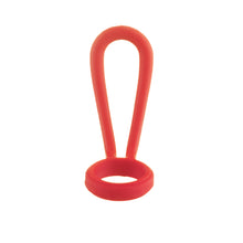 Load image into Gallery viewer, Sloop Loop for One Green Bottle reusable water bottle silicone holder carrier Little Twidlets underground red