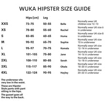 Load image into Gallery viewer, WUKA Basics™ Hipster period pants - Medium flow size guide | Hadley Green Home