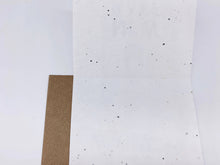 Load image into Gallery viewer, Plantable seed card with seeded embedded in | Planetwrapit | Hadley Green Home
