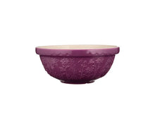 Load image into Gallery viewer, Purple ceramic Mason Cash Mixing  bowl with floral Daisy patterns on a white background | Hadley Green Home 
