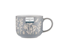 Load image into Gallery viewer, Blue mug with floral patterns and a visible 'Mason Cash' label on a white  backround  | Hadley Green Home 
