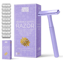 Load image into Gallery viewer, Reusable Metal Safety Razors - Includes 10x Razor Blades

