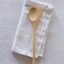 Load image into Gallery viewer, Wooden spoon on a white cloth with a light gray background | Little Twidlets
