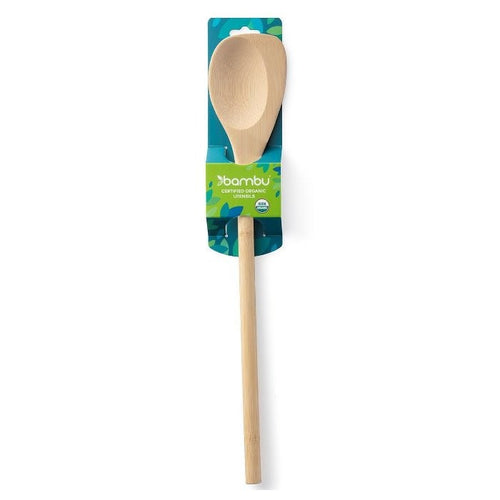 Bamboo spoon with packaging on a white background | Little Twidlets