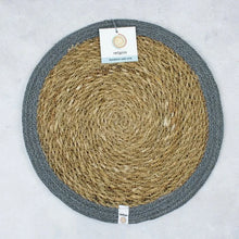 Load image into Gallery viewer, Set of 6 Seagrass &amp; Jute Tablemats - Natural/Grey | Hadley Green Home
