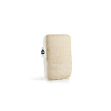Load image into Gallery viewer, Beige rectangular Seep sponge and scourer with a Seep brand label on a white background | Hadley Green Home
