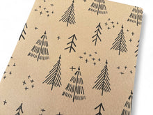 Load image into Gallery viewer, Kraft wrapping paper with black tree pattern | Hadley Green Home

