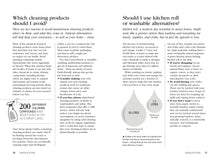 Load image into Gallery viewer, Page from 'Is it Really Green' book about kitchen cleaning products with text and images. | Hadley Green Home 
