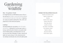 Load image into Gallery viewer, Page from sustain book on welcoming wildlife with text and lists. | Hadley Green Home
