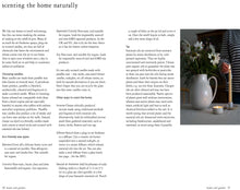 Load image into Gallery viewer, Page from a Green Living  book about scents for the home with text and a photo of a candle and vase.  | Hadley Green Home

