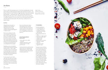 Load image into Gallery viewer, Colorful salad bento lunch box bowl with ingredients on a white surface, accompanied by text on the left. | Hadley Green Home 

