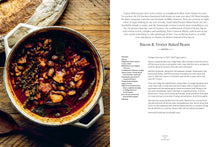 Load image into Gallery viewer, Baked beans in a pot on a wooden table with text on the right side.  | Hadley Green Home
