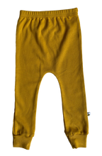 Load image into Gallery viewer, Beeboobuzz_mustard_baby_leggings  Little Twidlets
