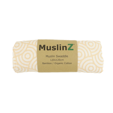 Load image into Gallery viewer, MuslinZ Muslin gold print swaddle | Little Twidlets
