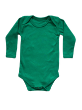 Load image into Gallery viewer, Beeboobuzz Long sleeved Baby Vest Green Little Twidlets
