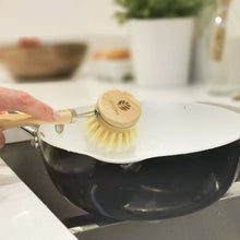 Load image into Gallery viewer, Ecojiko Long Handled Bamboo Dish Brush &amp; Replaceable Head | Little Twidlets
