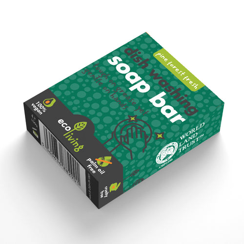 Box of dishwashing soap bar with green and black design on a white background | Little Twidlets 