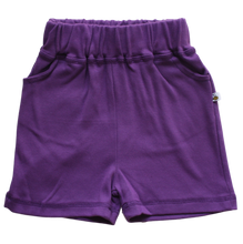 Load image into Gallery viewer, Beeboobuzz Shorts 6-12 Months Purple Little Twidlets
