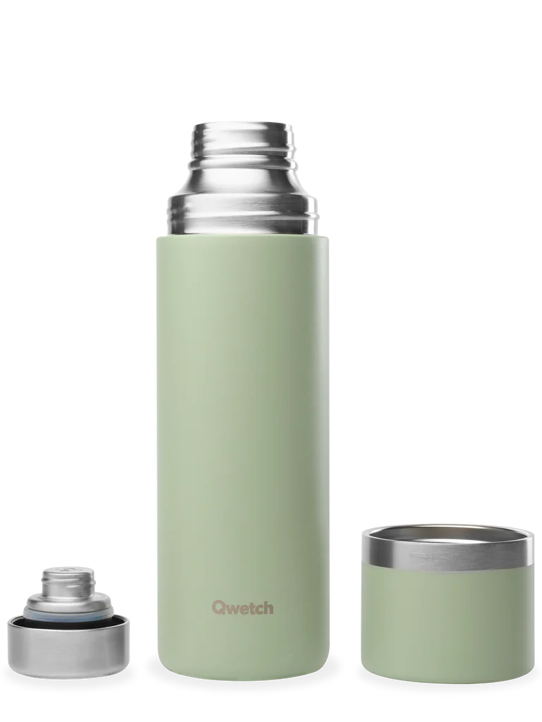 Insulated Stainless Steel Flask – Matt Green – 750ml