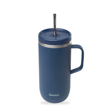 Load image into Gallery viewer, Insulated Stainless Steel Cold Cup With Handle – Granite Blue – 600ml
