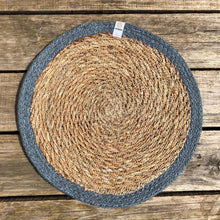 Load image into Gallery viewer, Set of 6 Seagrass &amp; Jute Tablemats - Natural/Grey | Hadley Green Home
