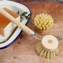 Load image into Gallery viewer, Wooden Replaceable Head Dish Brush - Plant Based Bristles
