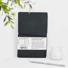 Load image into Gallery viewer, Recycled Leather Planner – Charcoal Black | Vent For Change
