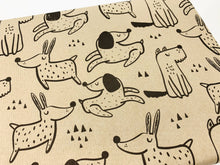 Load image into Gallery viewer, Pattern of black dogs on a beige background | Hadley Green Home
