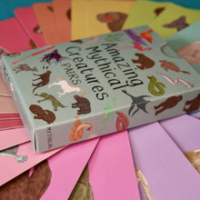Load image into Gallery viewer, Children&#39;s book titled &#39;Amazing Mythical Creatures Pairs&#39; on a colorful background | Hadley Green Home
