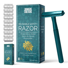 Load image into Gallery viewer, Reusable Metal Safety Razors - Includes 10x Razor Blades
