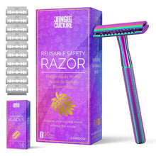 Load image into Gallery viewer, Reusable Metal Safety Razors - Includes 10x Razor Blades
