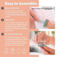 Load image into Gallery viewer, Reusable Metal Safety Razors - Includes 10x Razor Blades
