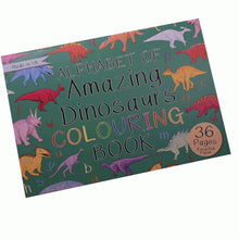 Load image into Gallery viewer, Alphabet of Amazing Dinosaurs Colouring Book Button and Squirt | Little Twidlets
