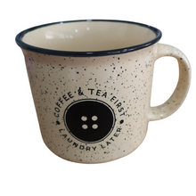 Load image into Gallery viewer, Buttons Diapers Mug Little Twidlets. Coffee and Tea first laundry later 
