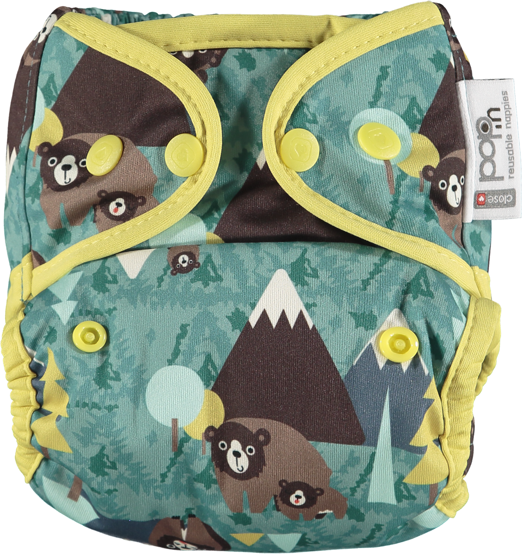 close parent pop in Reusable Cloth nappy snaps BearLittle twidlets